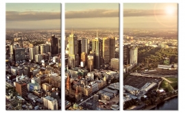 Schilderij Melbourne Skyline