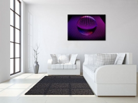 Art Print Glazen Bol Paars