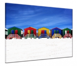 Foto Schilderij Strandhuisjes