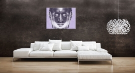 Canvasdoek Purple Buddha