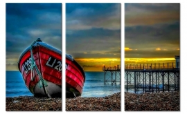 Boot am Strand