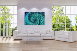 Turquoise Tunnel Painting