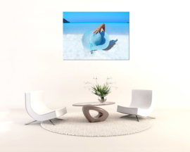 Day at the Beach: foto schilderij op canvas