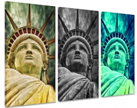 Statue of Liberty triptych