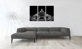 Schwarz-Weiß-Malerei Eiffelturm