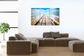 Pier: foto schilderij op canvas