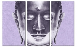 Canvasdoek Purple Buddha