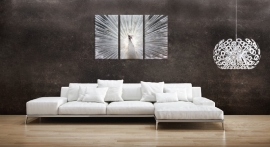 Wanddecoratie Witte Pauw