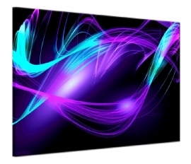 Modern canvas doek Purple Wave