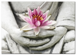 Lotusbloem boeddha (eenluik)