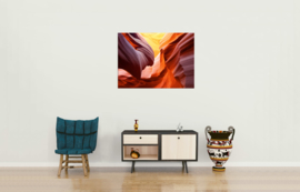 Antelope canyon: foto schilderij op canvas