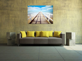 Pier: foto schilderij op canvas