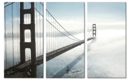 Schilderij Golden Gate Bridge in Mist