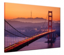 Gemälde Golden Gate Bridge Sonnenuntergang