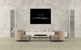 Canvas Art Print Liefde voor Boeken