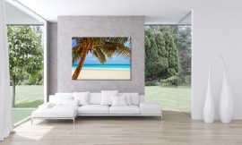 Poster mit tropischem Strand