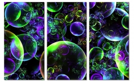 Modern canvas doek Bubbels