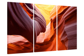 Antelope canyon: foto schilderij op canvas