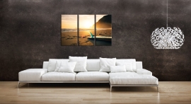 Art Print Surfplank op het Strand