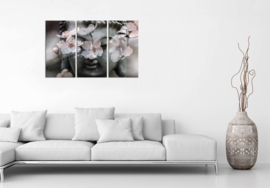 Cherry Blossom Buddha op canvas