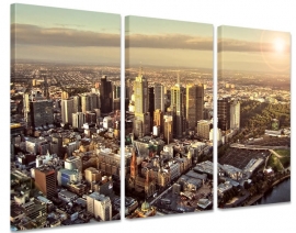 Schilderij Melbourne Skyline