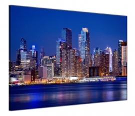 Stadsgezicht New York op canvas