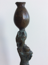 Abdoulaye Gandema, 1970, Bronzen beeld, 23,5 cm