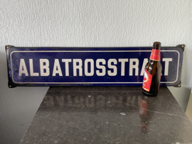 Emaille straatnaam bord Albatrosstraat