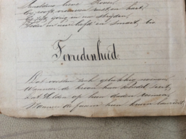 Schriftje met handgeschreven gedichten en liederen, 1 Oct 1847