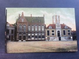 Wageningen, Raadhuis en Postkantoor, 1907