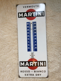 Emaille reclamebord, Martini thermometer