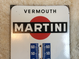 Emaille reclamebord, Martini thermometer