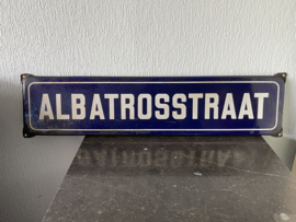 Emaille straatnaam bord Albatrosstraat