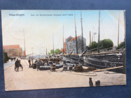 Vlaardingen, Aan de buitenhaven, Kuipers aan het werk, 1917