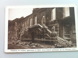 Leiden, Stadhuis na de brand op 12 feb 1929