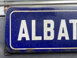 Emaille straatnaam bord Albatrosstraat
