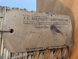 J.C.Boldoot, Eau de Cologne fabriek Amsterdam