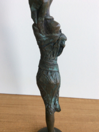 Abdoulaye Gandema, 1970, Bronzen beeld, 23,5 cm