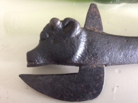 Antique Victorian cast iron Bull Head tin can opener