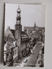 Alkmaar, Langestraat met Stadhuis en Grote Kerk