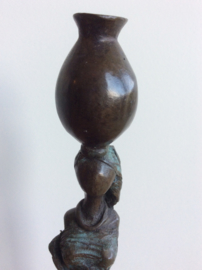 Abdoulaye Gandema, 1970, Bronzen beeld, 23,5 cm