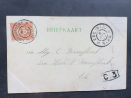 Amersfoort, Amerfoortsche Kei op het voetstuk b.d. Utrechtschepoort, 1904
