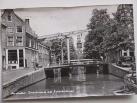 Amsterdam, Groenburgwal met Zuidertoren 1962
