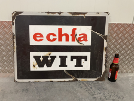 Echfa Wit, Emaille reclamebord