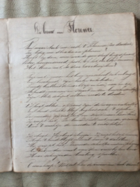 Schriftje met handgeschreven gedichten en liederen, 1 Oct 1847