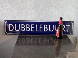 Emaille straatnaam bord, Dubbelebuurt