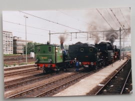 Stoomlocomotieven 657 en 7742 (foto) 10x15 cm