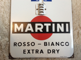 Emaille reclamebord, Martini thermometer