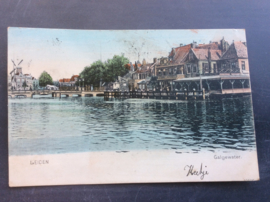 Leiden, Galgewater, 1906, ingekleurd