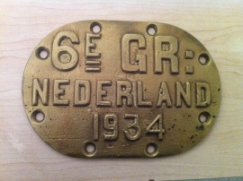 Nummer van Boei, 6E GR Nederland 1934